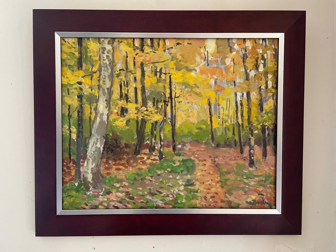 Boris- Oil on canvas "Fall. Berkshires": Artist: Boris. Medium: Oil on canvas. Title: Fall. Berkshires. Size: 16" x 20". Reference#: 71937.