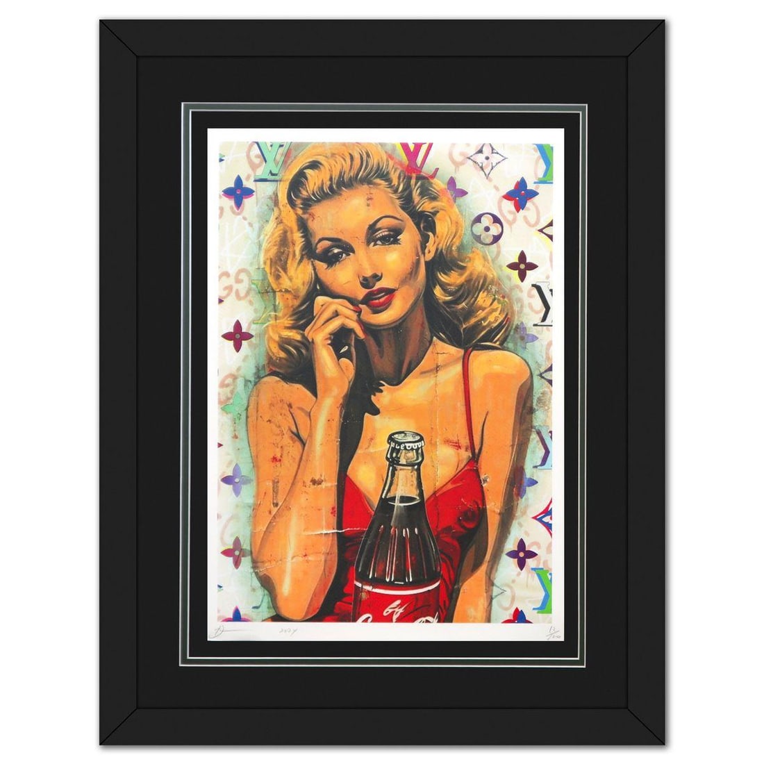 Death NYC- Fine art Print: Artist: Death NYC. Medium: Fine art Print. Size: 17.5" x 12.5". Measures approx. 25" x 20" (framed). Signature: Hand signed and numbered. Certificate of Authenticity: Is included. Reference#: 49178.