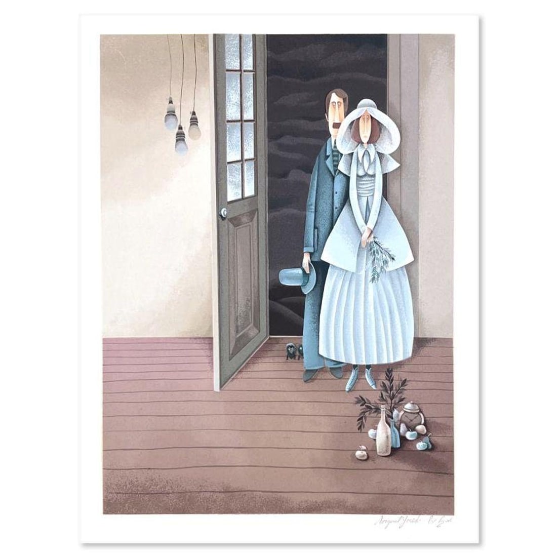 Avigail Yoresh, Limited Edition Serigraph, Hand Signed and Numbered with Letter of Authenticity. (1 of 2)