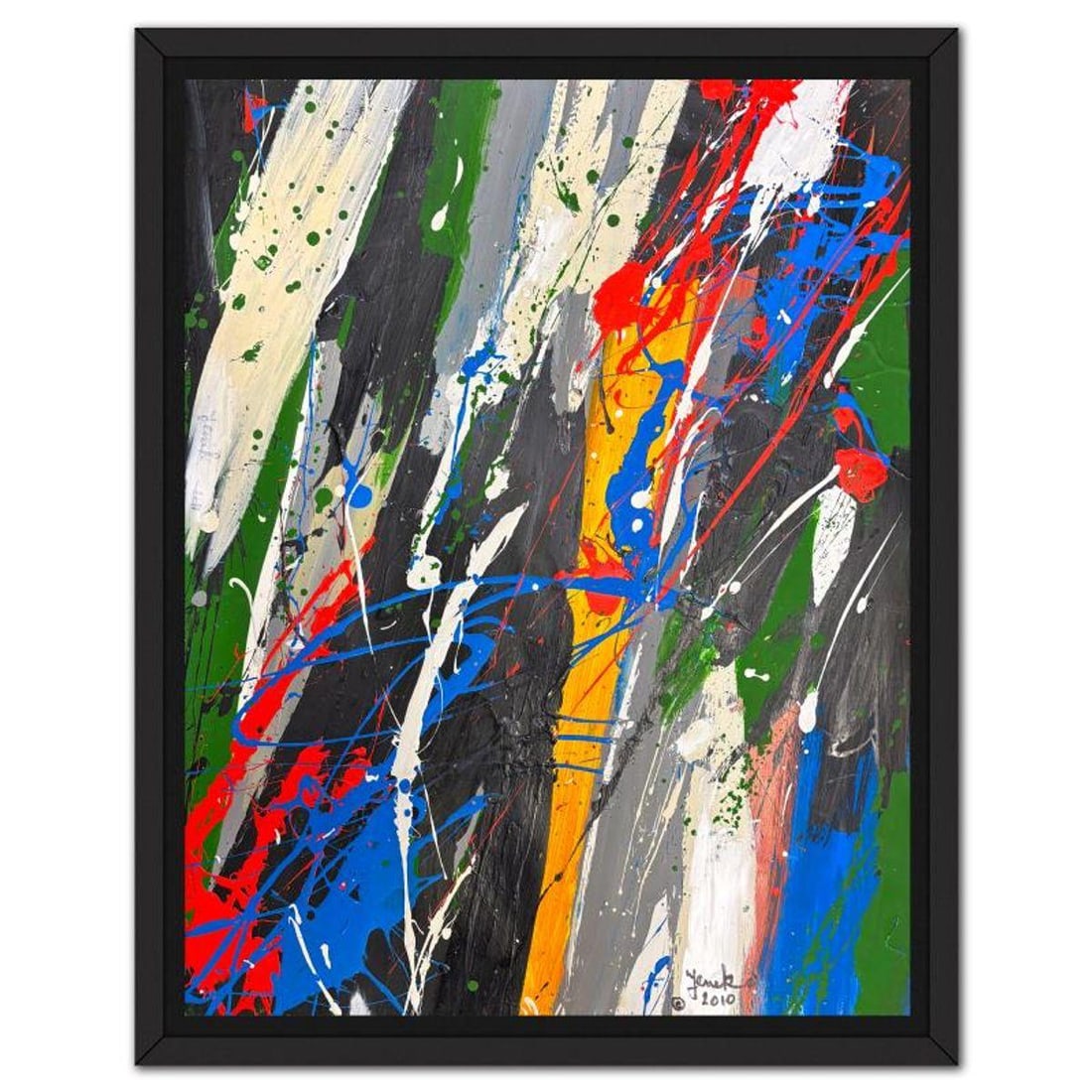 Jenik Cook, Framed Hand Signed Original Painting with Letter of Authenticity. (1 of 2)