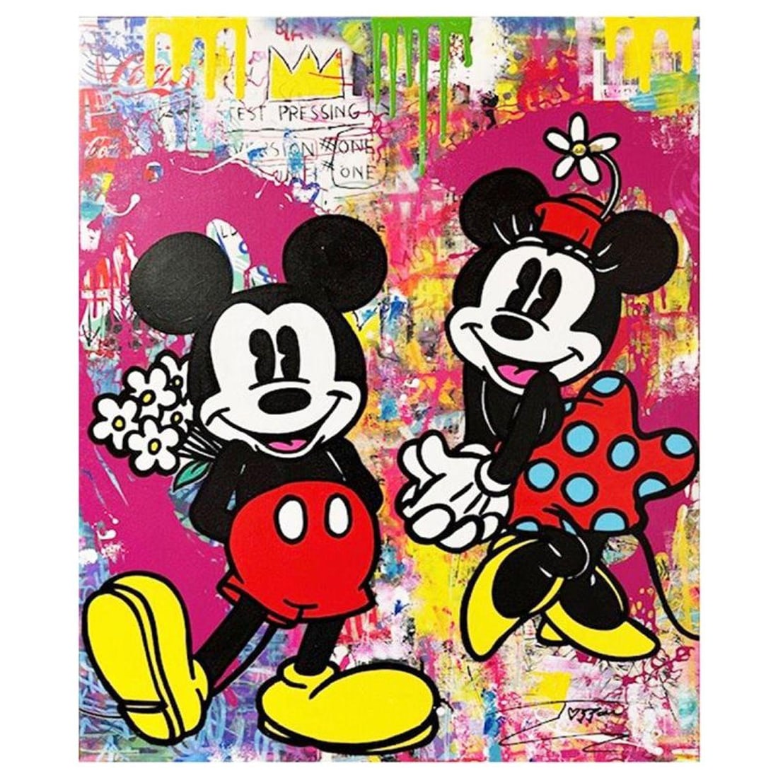 Jozza, "White Rose" Unique Mixed Media on Canvas, Hand Signed Inverso with Letter of Authenticity.: "White Rose" is a unique mixed media acrylic on gallery wrapped canvas by Jozza. This piece is hand signed and titled in verso. Includes Letter of Authenticity. Measures approximately 30" x 24"