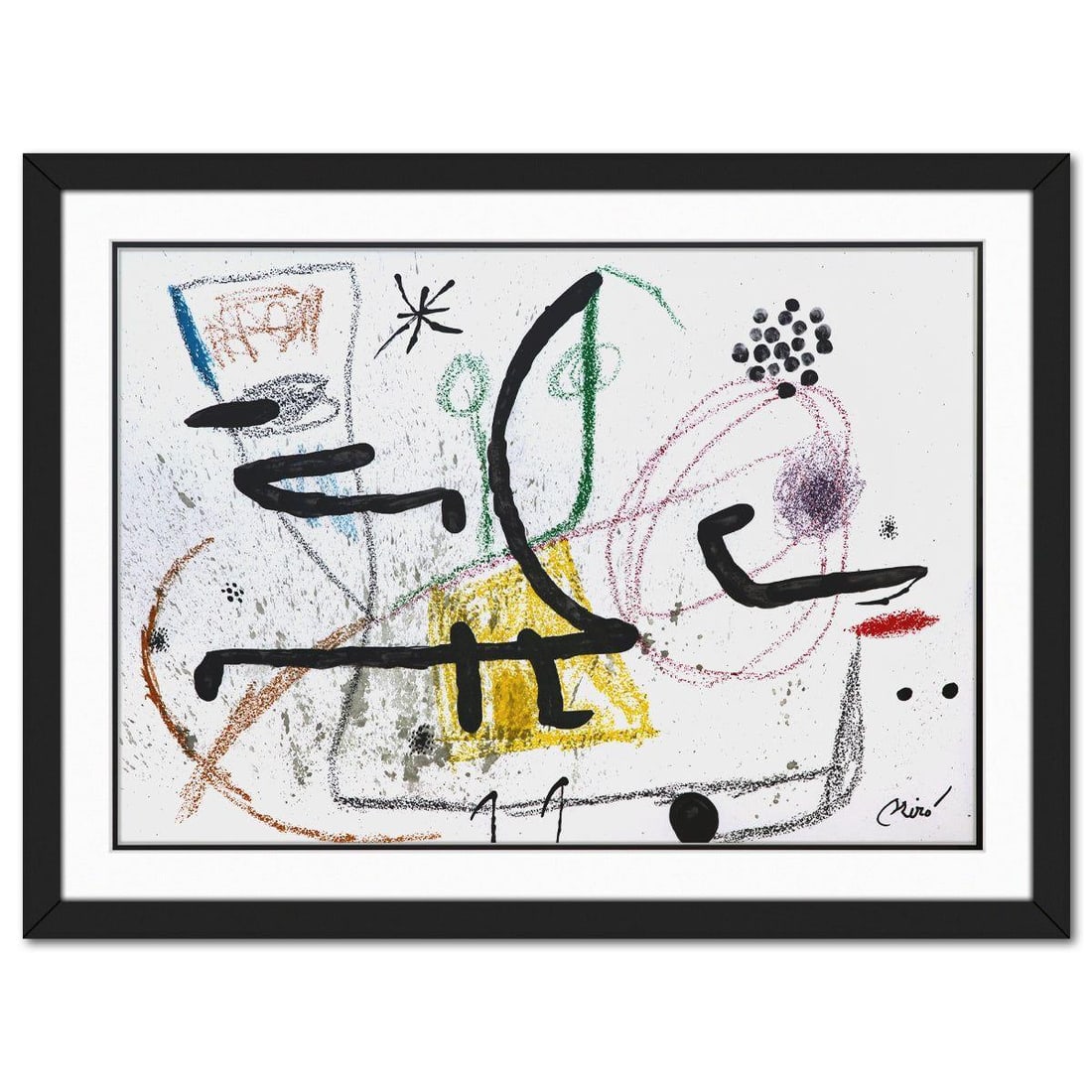 After Joan Miro- Lithograph on light wove paper "Maravillas con variaciones acrosticas 09" (1 of 1)