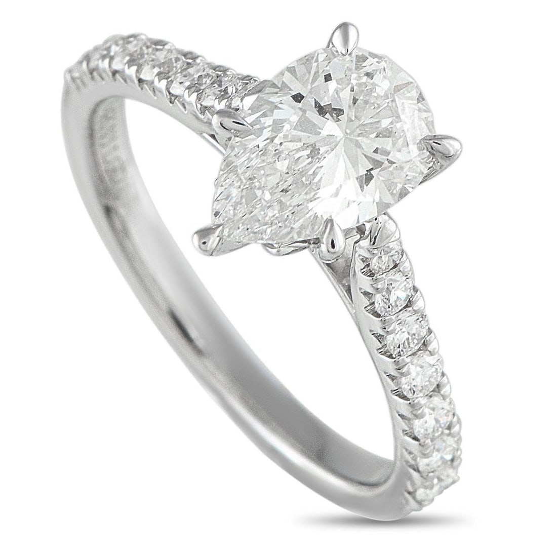 14K WHITE GOLD 1.89CT LAB-GROWN DIAMOND RING (1 of 5)