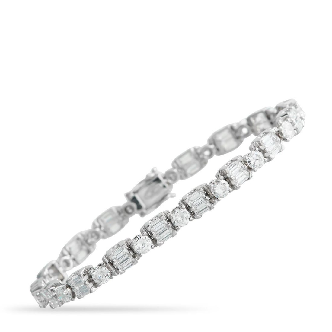 18K WHITE GOLD 10.54CT DIAMOND BRACELET (1 of 3)
