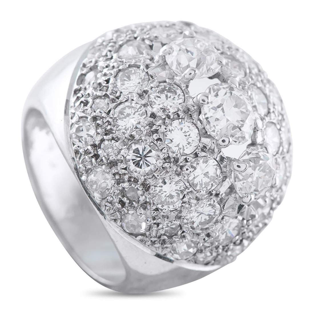 PLATINUM 3.0CT DIAMOND RING (1 of 3)