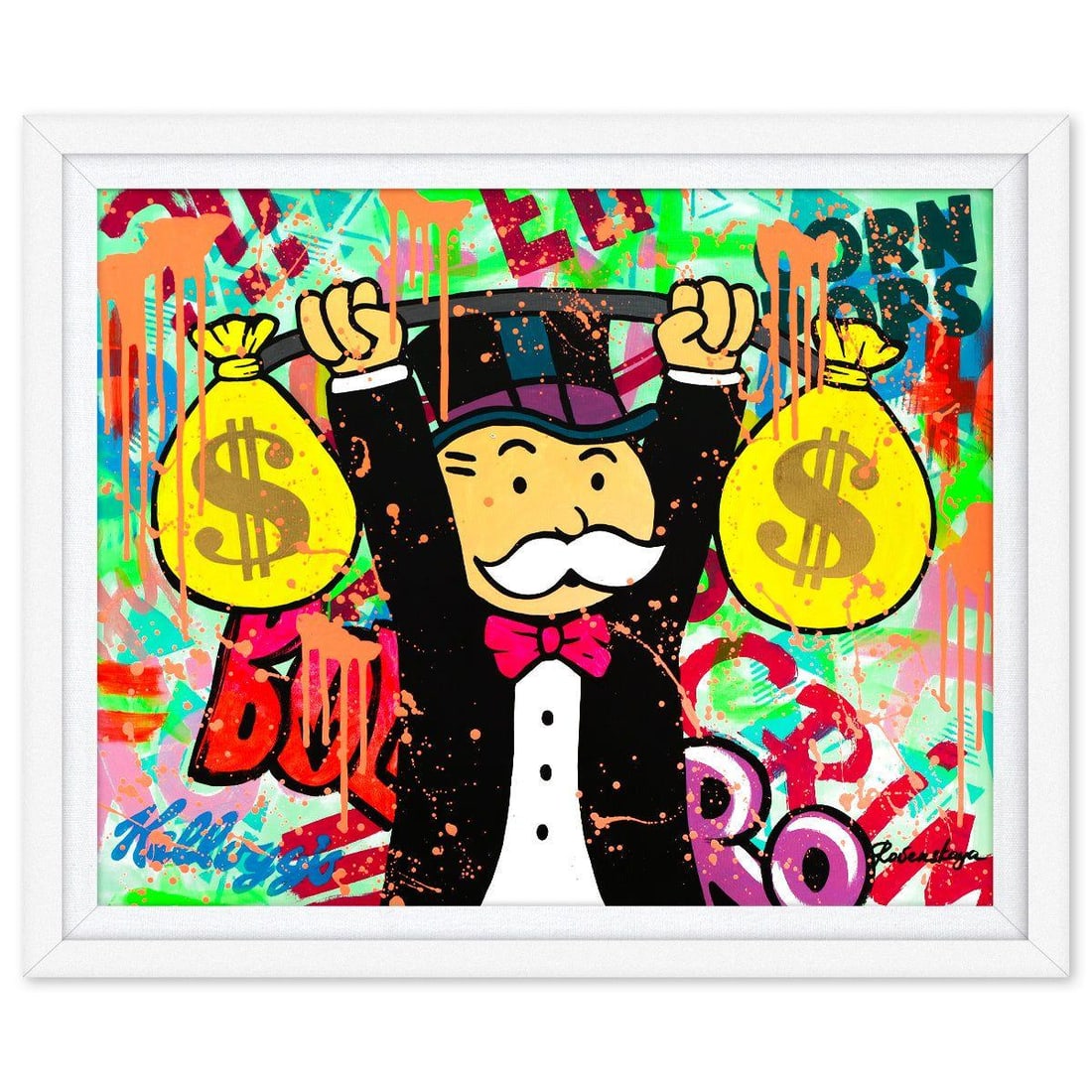 Nastya Rovenskaya- Original Oil on Canvas "I Want More": Artist: Nastya Rovenskaya. Medium: Original Oil on Canvas. Title: I Want More. Size: 24" x 30". Measures approx. 28" x 34" (framed). Signature: Hand signed by the artist. Certificate of Authenticity: