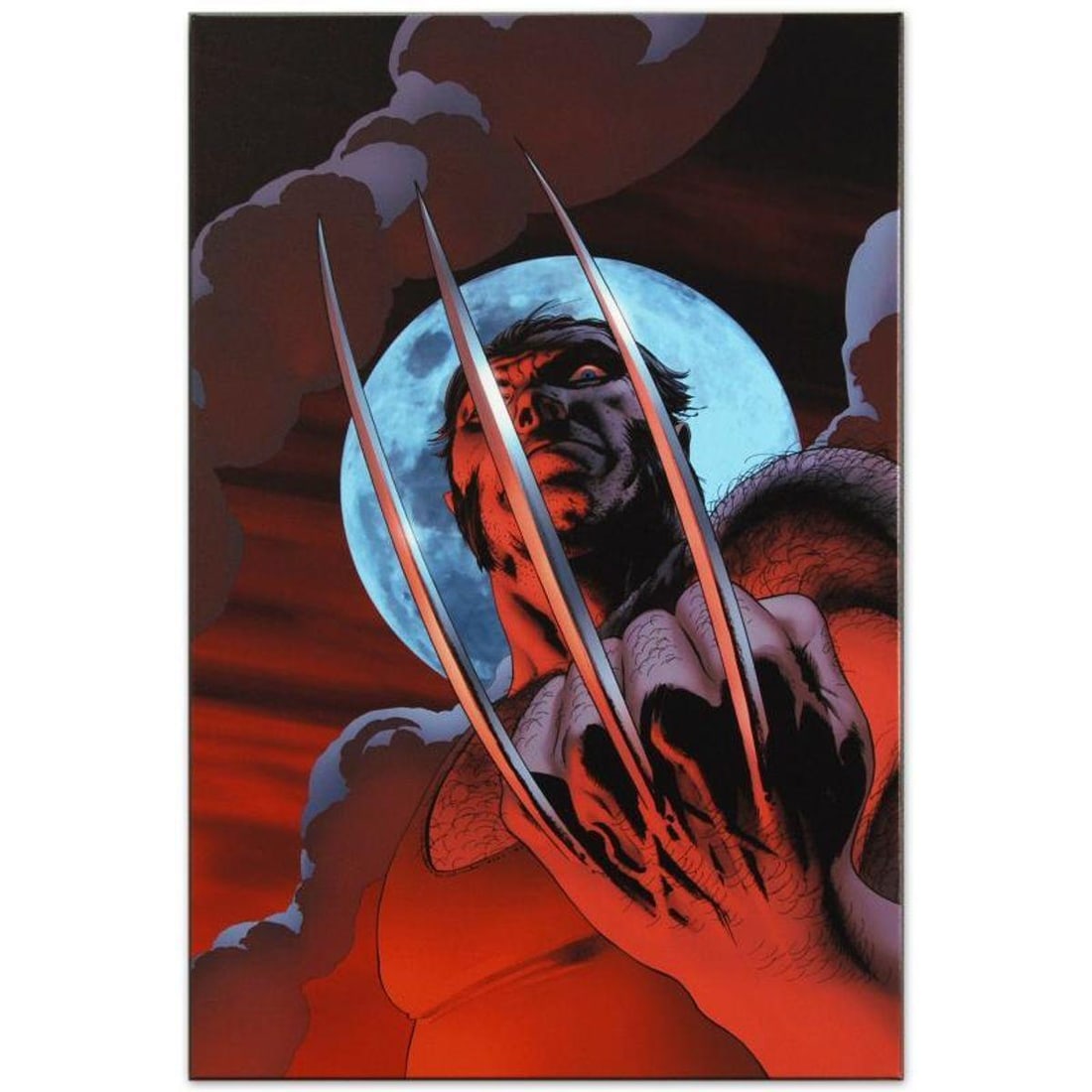 Marvel Comics "Astonishing X-Men #8" Numbered Limited Edition Giclee on Canvas by John Cassaday with: A piece of comic book history, this limited edition, from original art by John Cassaday, depicts a classic Wolverine. In 1997, shortly after his entrance into the world of comic book art, John