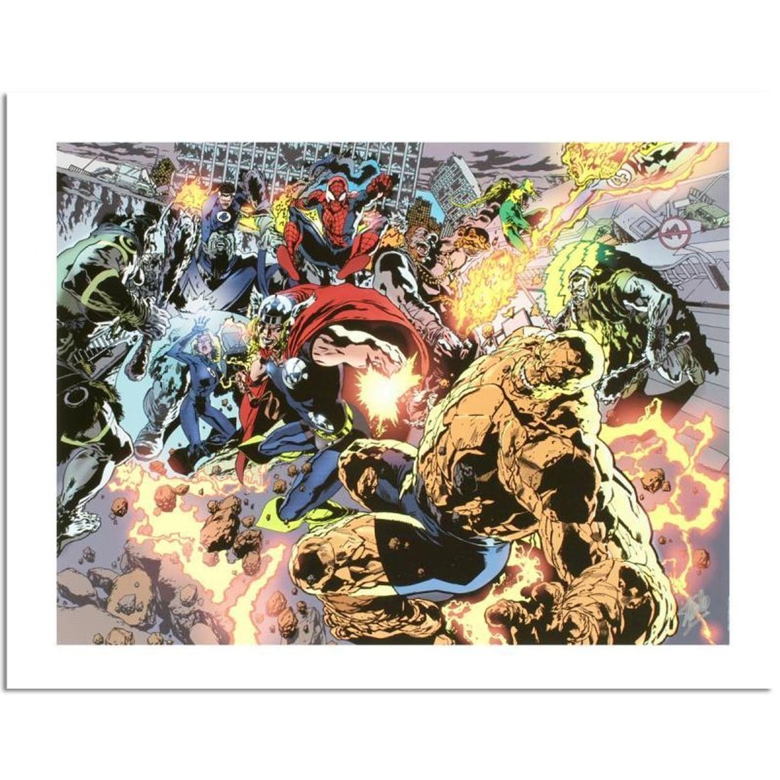 Stan Lee Signed, Marvel Comics "Thor First Thunder #5 REJECTED" Limited Edition Canvas 6/10 with: Thor First Thunder #5 REJECTED is a limited edition giclee on canvas with art by Tan Eng Huat. Officially licensed by Marvel, this piece is numbered 6/10 and hand signed by creative legend Stan Lee (1
