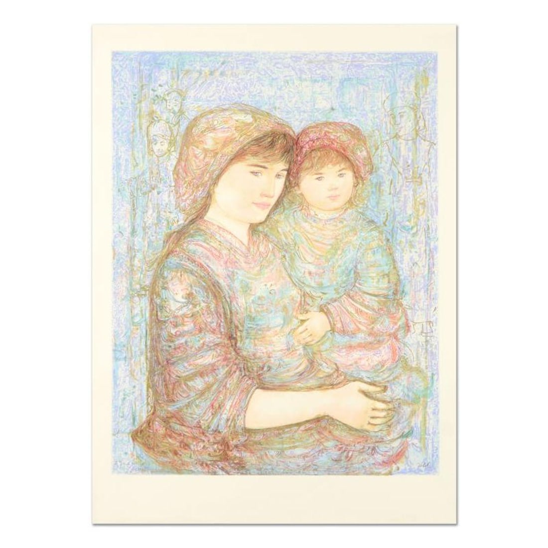 Edna Hibel (1917-2014), "Naomi" Limited Edition Lithograph, Numbered and Hand Signed with (1 of 2)