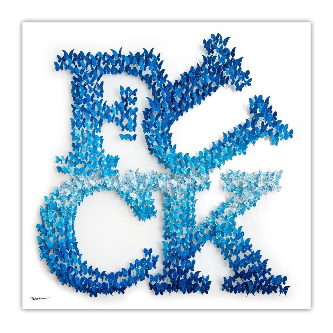 Patricia Govezensky- Original 3D Metal Art on Wood "Bold Rebellion": Artist: Patricia Govezensky. Medium: Original 3D Metal Art on Wood. Title: Bold Rebellion. Size: 35.5" x 35.5". Signature: Hand Signed by the artist. Certificate of Authenticity: From the publisher.