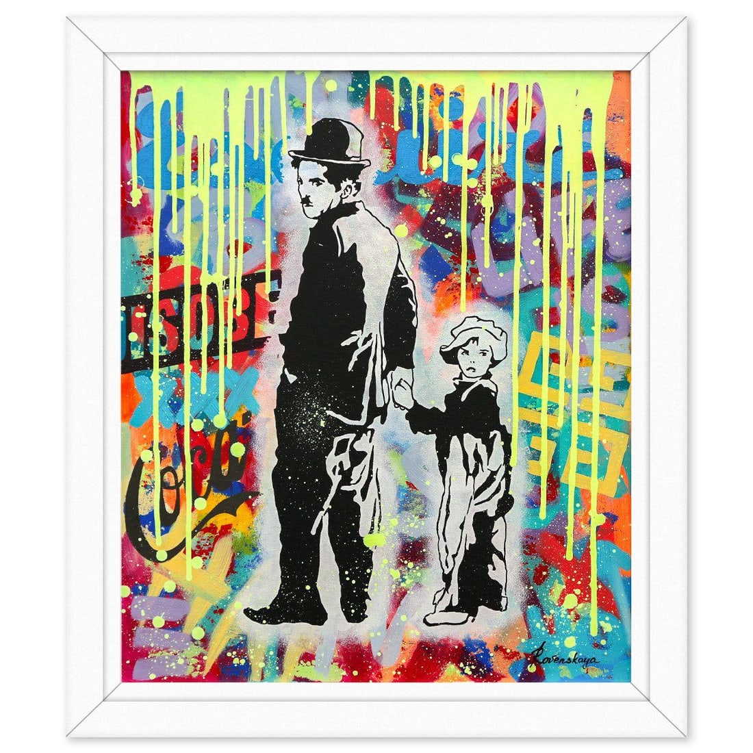 Nastya Rovenskaya- Original Oil on Canvas "Boyhood Dreams": Artist: Nastya Rovenskaya. Medium: Original Oil on Canvas. Title: Boyhood Dreams. Size: 24" x 20". Measures approx. 28" x 25" (framed). Signature: Hand Signed. Certificate of Authenticity: Is