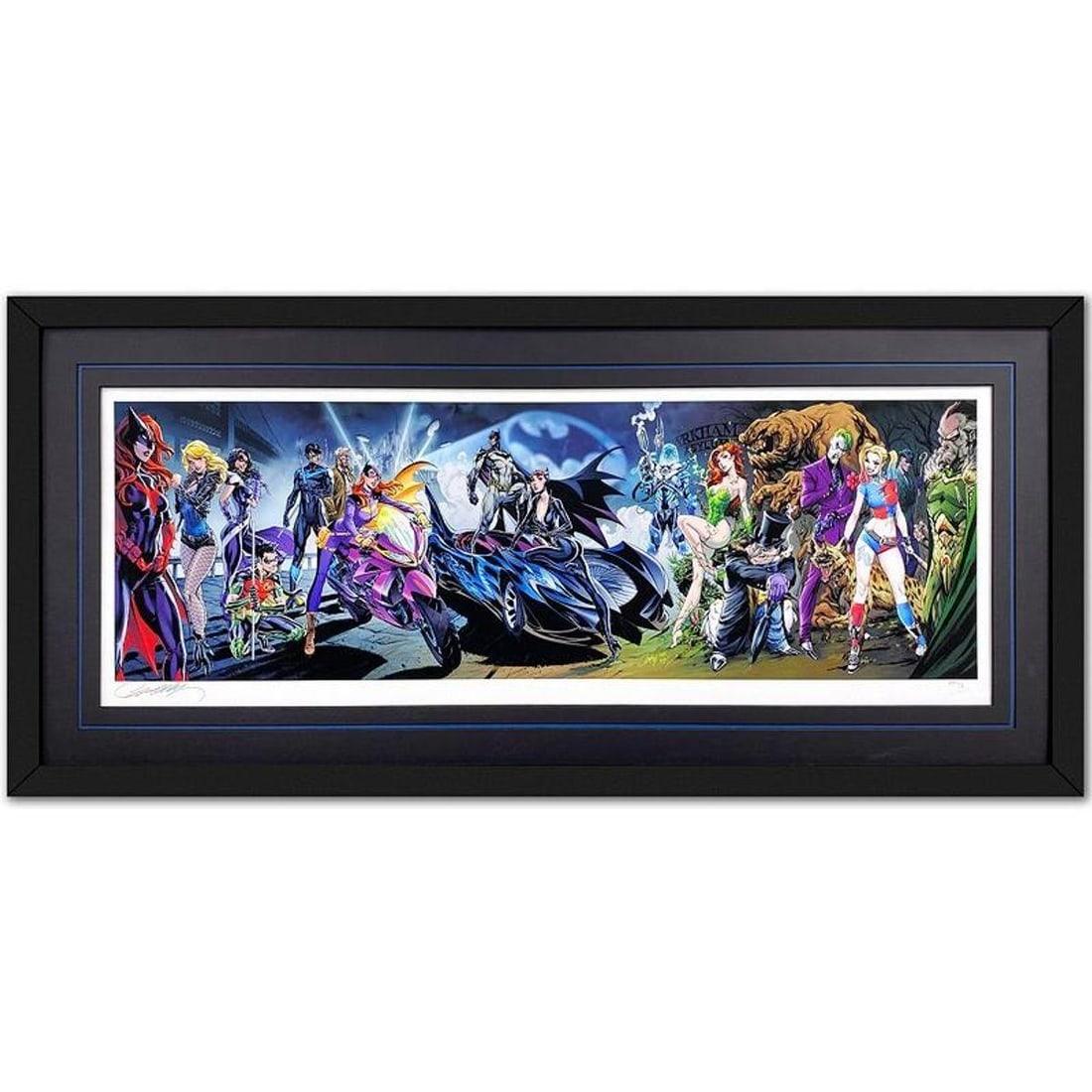 J. Scott Campbell, "Batman #50" Framed Limited Edition, PP Numbered 3/4 and Hand Signed with Letter (1 of 3)