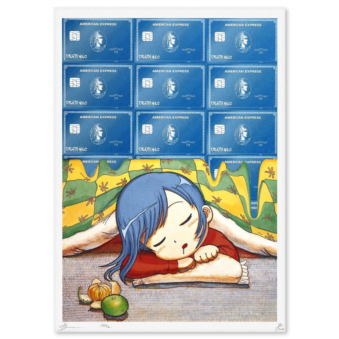 Death NYC- Fine art Print: Artist: Death NYC. Medium: Fine art Print. Size: 13" x 18". Signature: Hand Signed and Numbered. Certificate of Authenticity: Is included. Additional: Paper: Fine art 300 gsm paper. DEATH chooses to