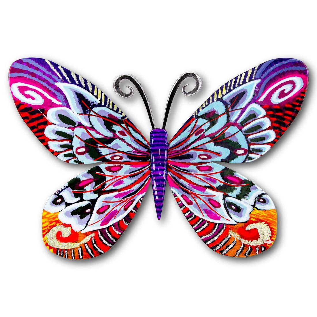 Patricia Govezensky- Original Painting on Cutout Steel "Butterfly": Artist: Patricia Govezensky. Medium: Original Painting on Cutout Steel. Title: Butterfly. Size: 8" x 12". Signature: Hand Signed by the Artist. Certificate of Authenticity: Is included. Reference#: