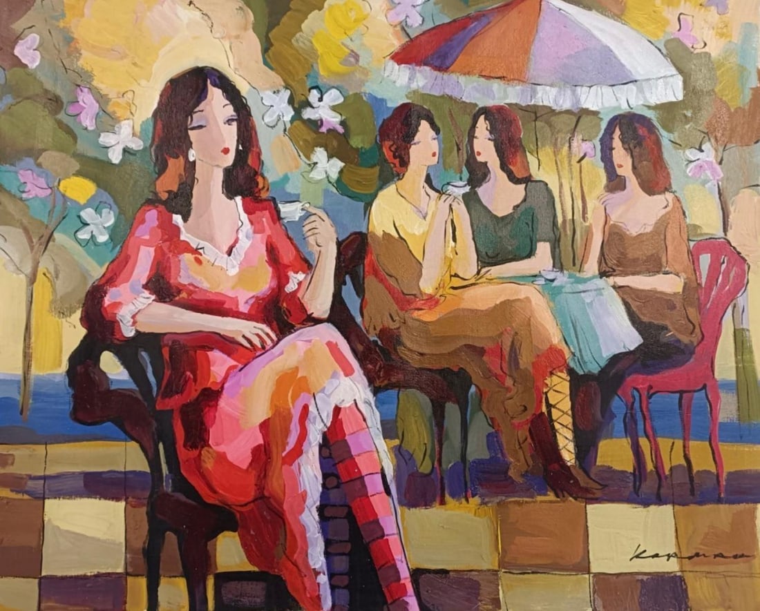 Michael Kerman- Original acrylic painting: Artist: Michael Kerman. Medium: Original acrylic painting. Measures approx. 24" x 32" (framed). Signature: Hand Signed by artist. Reference#: 82600.