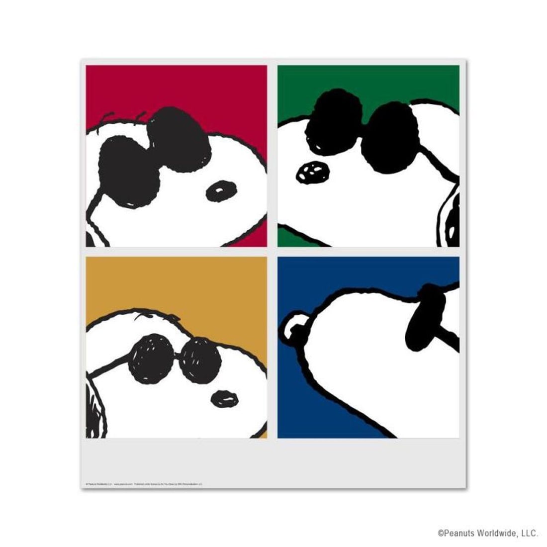Peanuts, "Snoopy: Faces" Hand Numbered Limited Edition Fine Art Print with Certificate of: A vibrant and striking edition portraying the simple yet emotive art of Charles. M. Schulz, creator of PEANUTS . You'll love the color, it really POPS in person! It looks incredible on the wall and wi