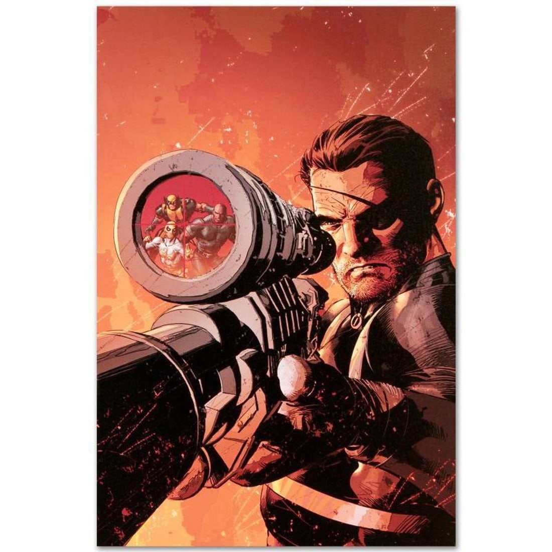 Marvel Comics "New Avengers #9" Numbered Limited Edition Giclee on Canvas by Mike Deodato Jr. with: A piece of comic book history, this limited edition, from original art by Mike Deodato Jr., depicts an intense Nick Fury. Brazilian artist Mike Deodato Jr. has become an enduring fan favorite, working