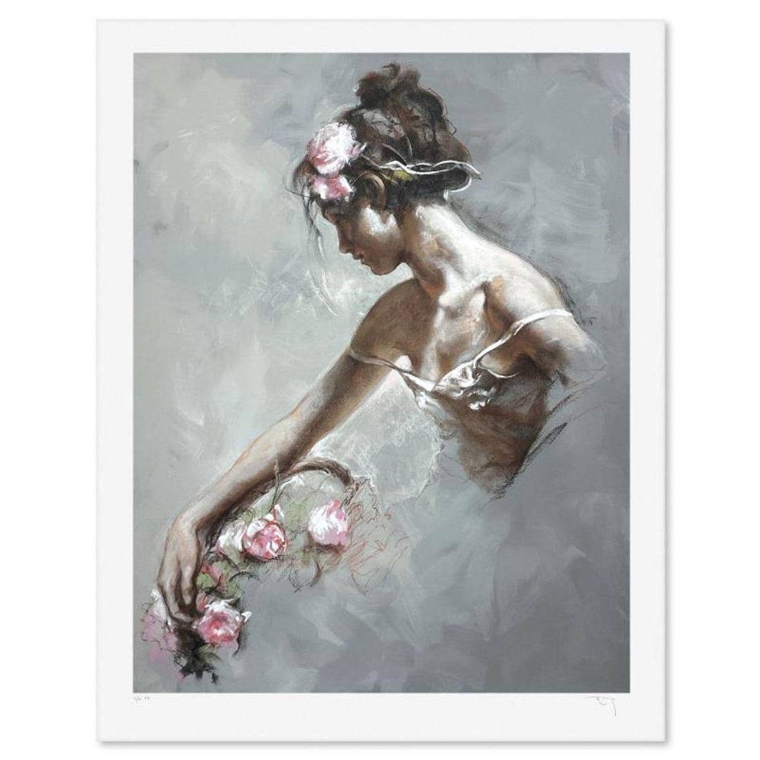 Royo, "Imagen" Limited Edition Printer's Proof Serigraph (36" x 28.5"), Numbered 1/6 and Hand Signed: Imagen is a limited edition printer's proof serigraph on paper by Royo, numbered 1/6 and hand signed by the artist. Includes Letter of Authenticity. Measures approx. 40.5" x 32.5" (border), 36" x 28.5