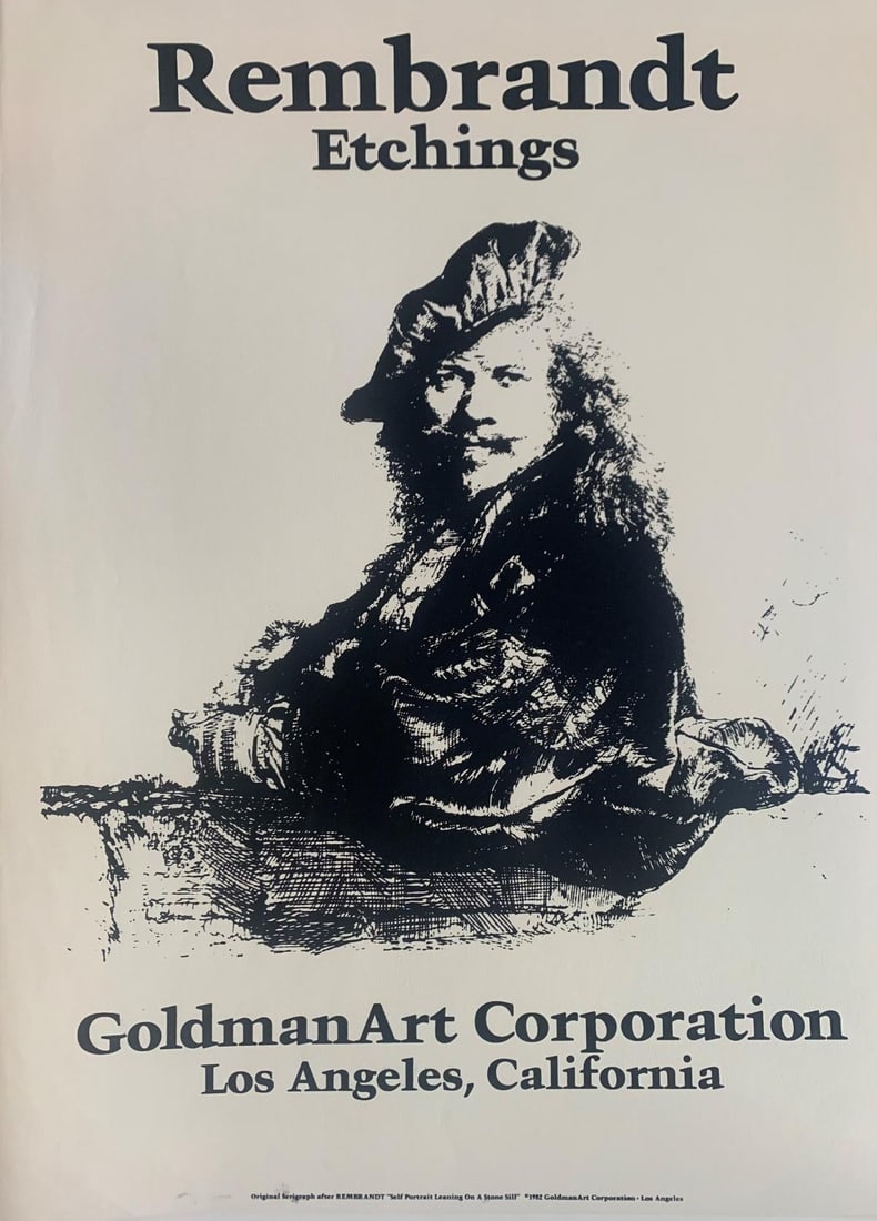 Rembrandt- Offset lithograph on paper: Artist: Rembrandt. Medium: Offset lithograph on paper. Size: 24" x 30". Reference#: 45536.