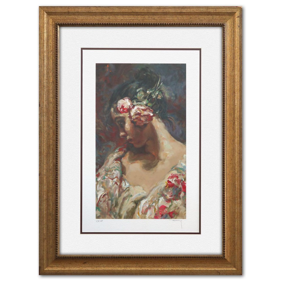 Royo-: Artist: Royo. Size: 22" x 14". Measures approx. 32" x 24" (framed). Signature: Hand Signed and Numbered. Reference#: 74594.