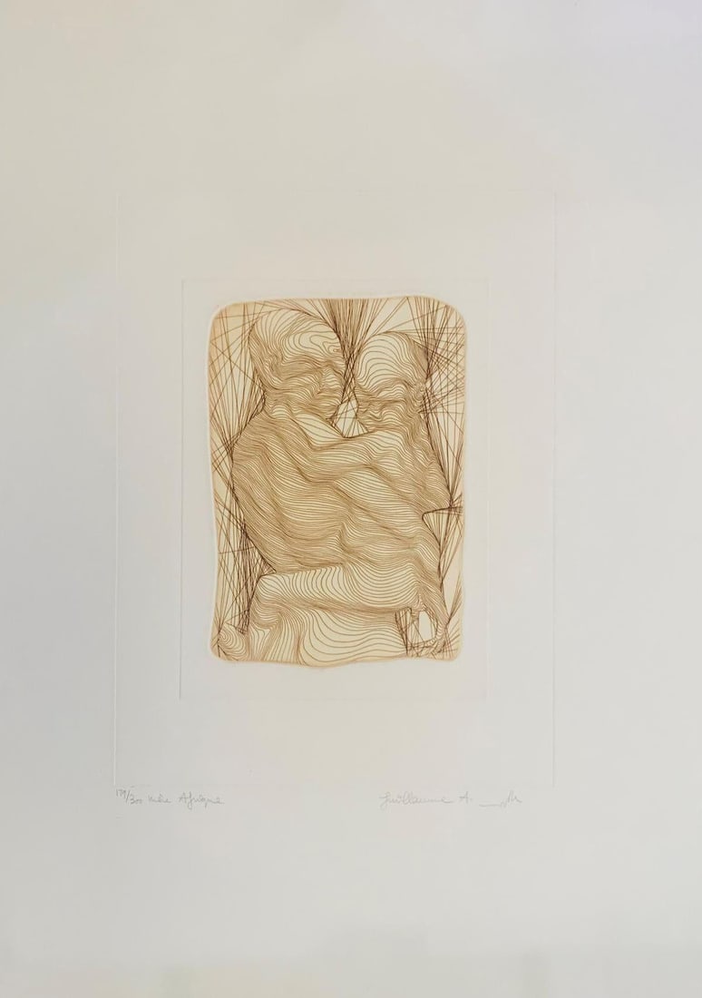 Guillaume Azoulay - Limited Edition Etching "Mere Afrique": Artist: Guillaume Azoulay . Medium: Limited Edition Etching. Title: Mere Afrique. Size: 24" x 30". Signature: Signed. Reference#: 37419.