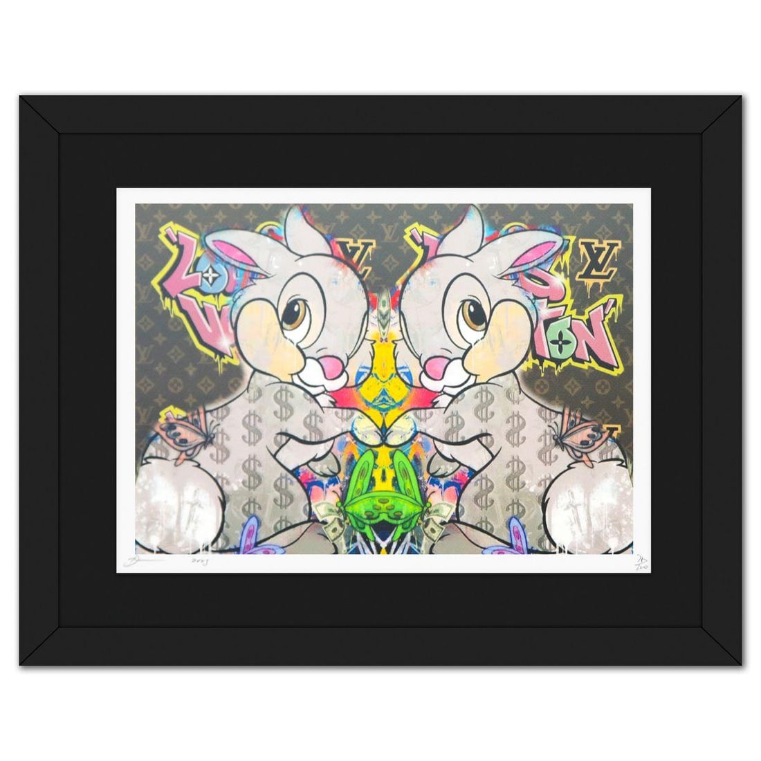 Death NYC- Fine art Print: Artist: Death NYC. Medium: Fine art Print. Size: 12" x 18". Measures approx. 19" x 24" (framed). Signature: Hand signed and numbered. Certificate of Authenticity: Is included. Reference#: 49192.