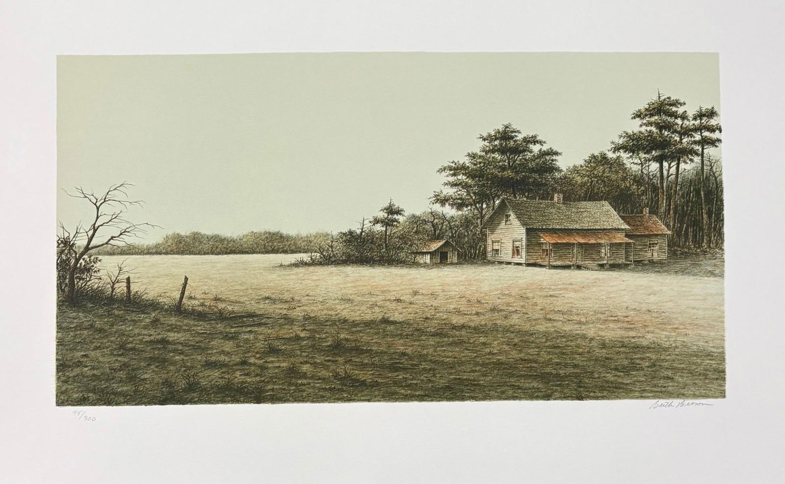 Smith Brown- Limited Edition Lithograph on paper: Artist: Smith Brown. Medium: Limited Edition Lithograph on paper. Size: 20" x 30". Signature: Signed and numbered. Reference#: 86447.