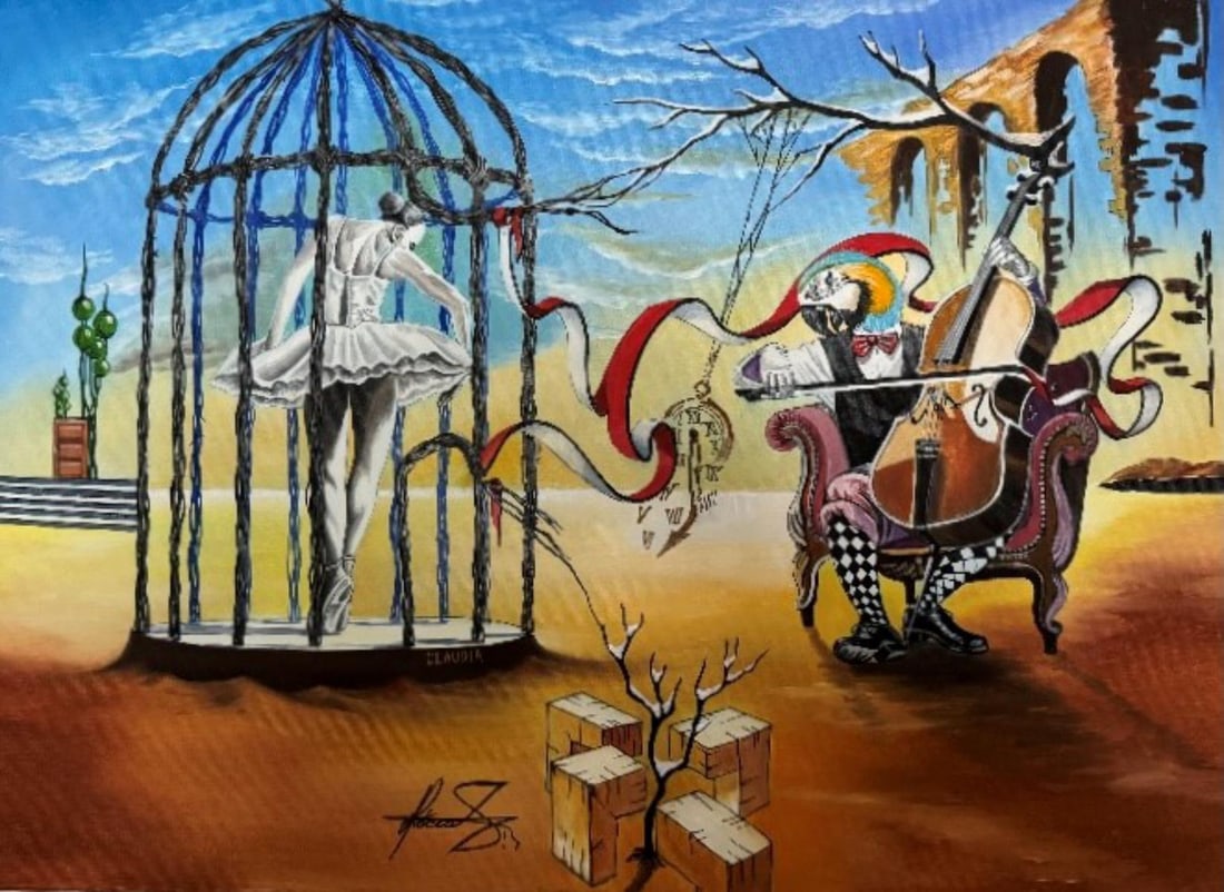 Mihai Adriana- Original painting on canvas: Artist: Mihai Adriana. Medium: Original painting on canvas. Size: 18" x 24". Reference#: 62168.