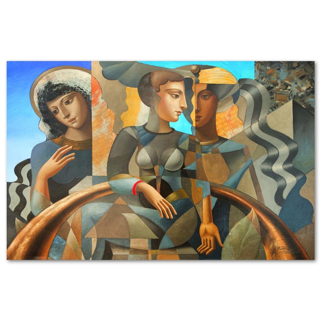 Oleg Zhivetin- Original Oil on Linen "Arch": Artist: Oleg Zhivetin. Medium: Original Oil on Linen. Title: Arch. Size: 36" x 53". Signature: Hand Signed. Reference#: 74475.