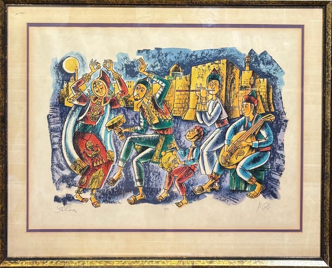 Stern- Lithograph on paper: Artist: Stern. Medium: Lithograph on paper. Measures approx. 24" x 36" (framed). Signature: Hand signed and numbered. Reference#: 87187.