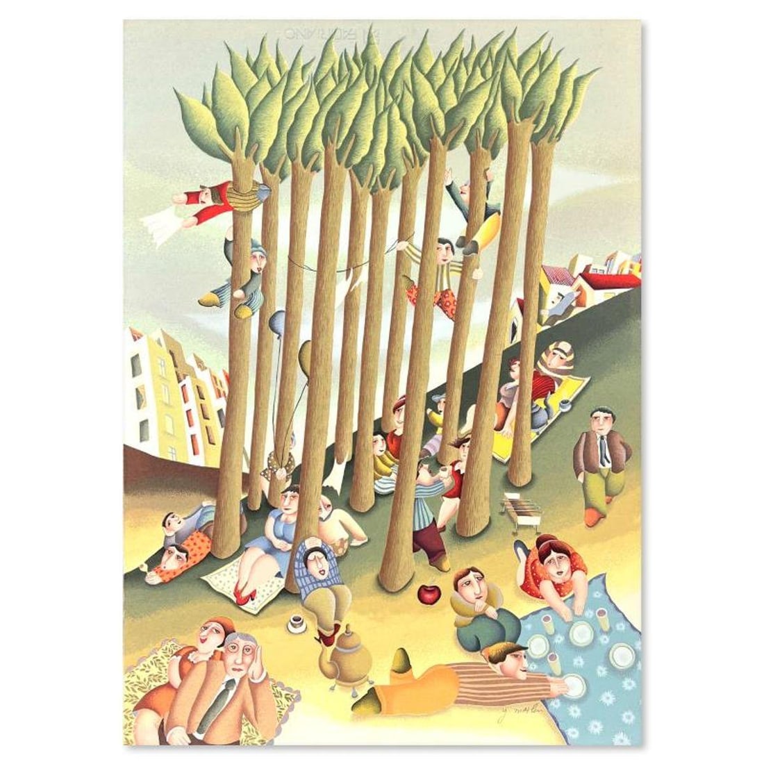 Yuval Mahler, Limited Edition Serigraph, Hand Signed and Numbered with Letter of Authenticity.: This is a limited edition serigraph on paper by Yuval Mahler. The piece comes hand signed by the artist, numbered, and with a letter of authenticity. Measures approximately 19.5" x 27.5". Reference#: