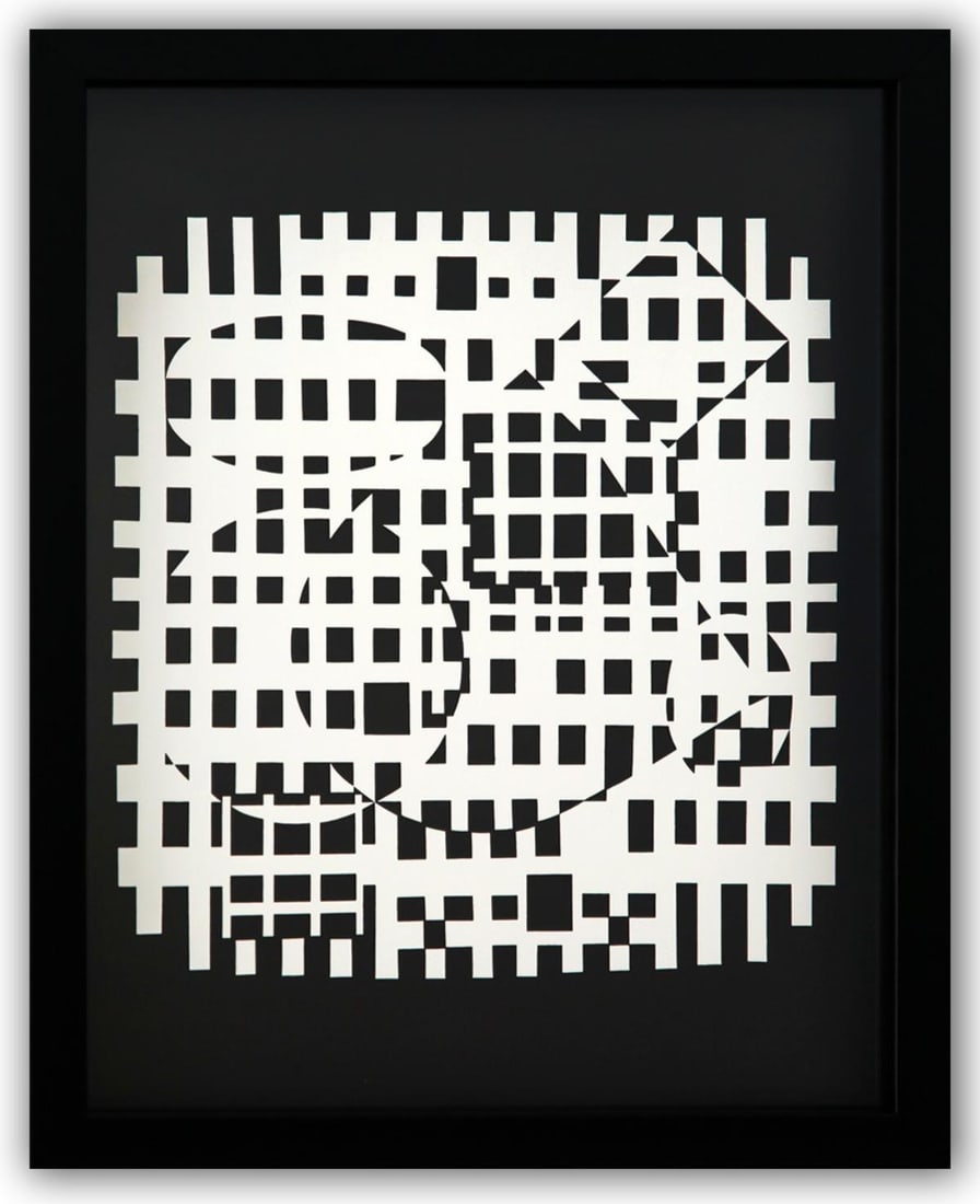Victor Vasarely- Heliogravure Print "Untitled" (1 of 1)