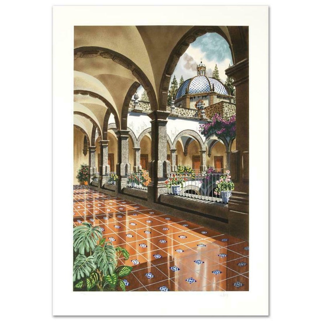 First Light of the Day Limited Edition Serigraph by Juan Medina, Numbered and Hand Signed with: First Light of the Day is a limited edition serigraph on paper, numbered and hand signed by Juan Medina. Includes Certificate of Authenticity! Measures approx. 26" x 37" (with border), 21" x 32" (imag