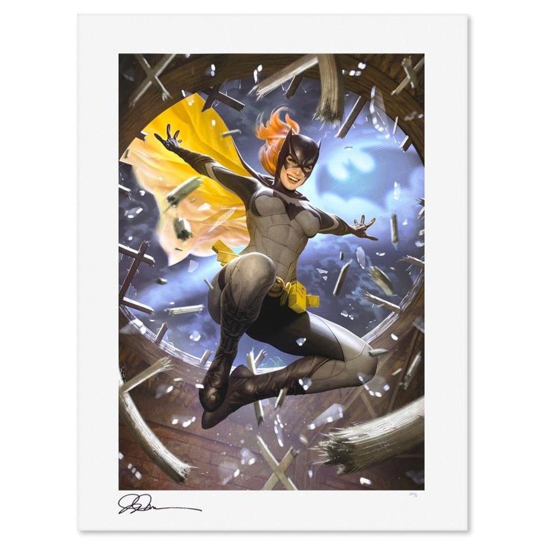 DC Comics & Alex Garner, "Batgirl" Limited Edition, PP Numbered 3/4 and Hand Signed with Letter of: Batgirl is a limited edition giclee on paper from DC Comics and Alex Garner, PP numbered 3/4 and hand signed by the artist. Includes Letter of Authenticity. Measures approx. 24" x 18" (border) 20" x 1