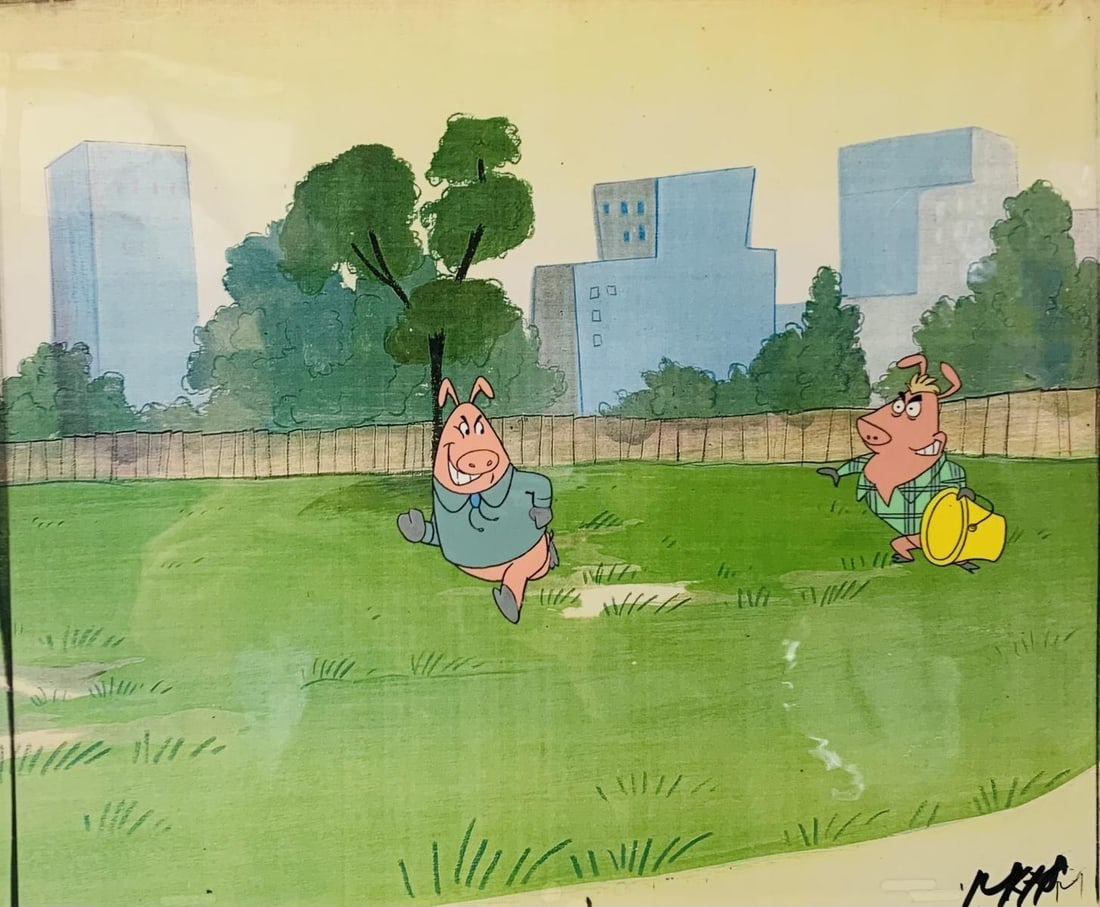 Animation- Hand painted Sericel: Artist: Animation. Medium: Hand painted Sericel. Size: 9" x 12".