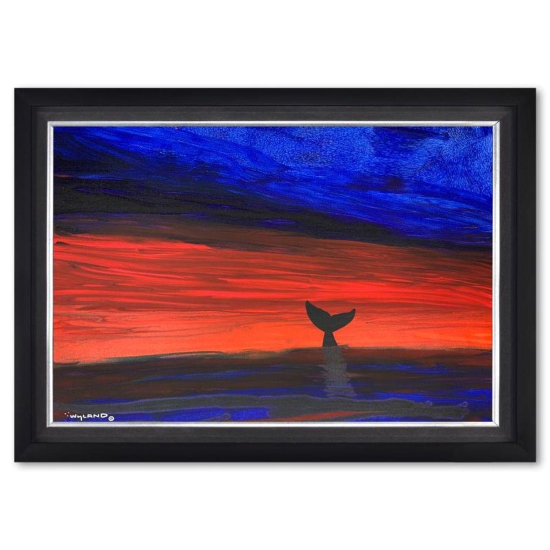 Wyland- Original Painting on Canvas "Untitled": Artist: Wyland. Medium: Original Painting on Canvas. Title: Untitled. Size: 24" x 36". Measures approx. 32" x 44" (framed). Signature: Hand signed. Certificate of Authenticity: Is included. Reference#