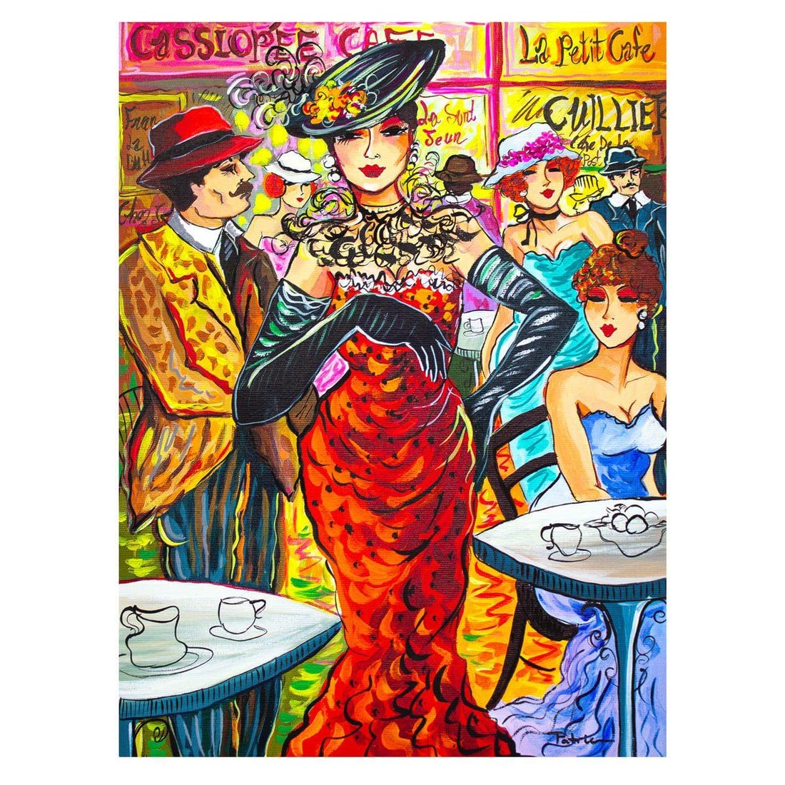 Patricia Govezensky- Original Acrylic on Canvas "Sheila": Artist: Patricia Govezensky. Medium: Original Acrylic on Canvas. Title: Sheila. Size: 16" x 12". Signature: Hand Signed by the artist. Certificate of Authenticity: From the publisher. Reference#: 4759