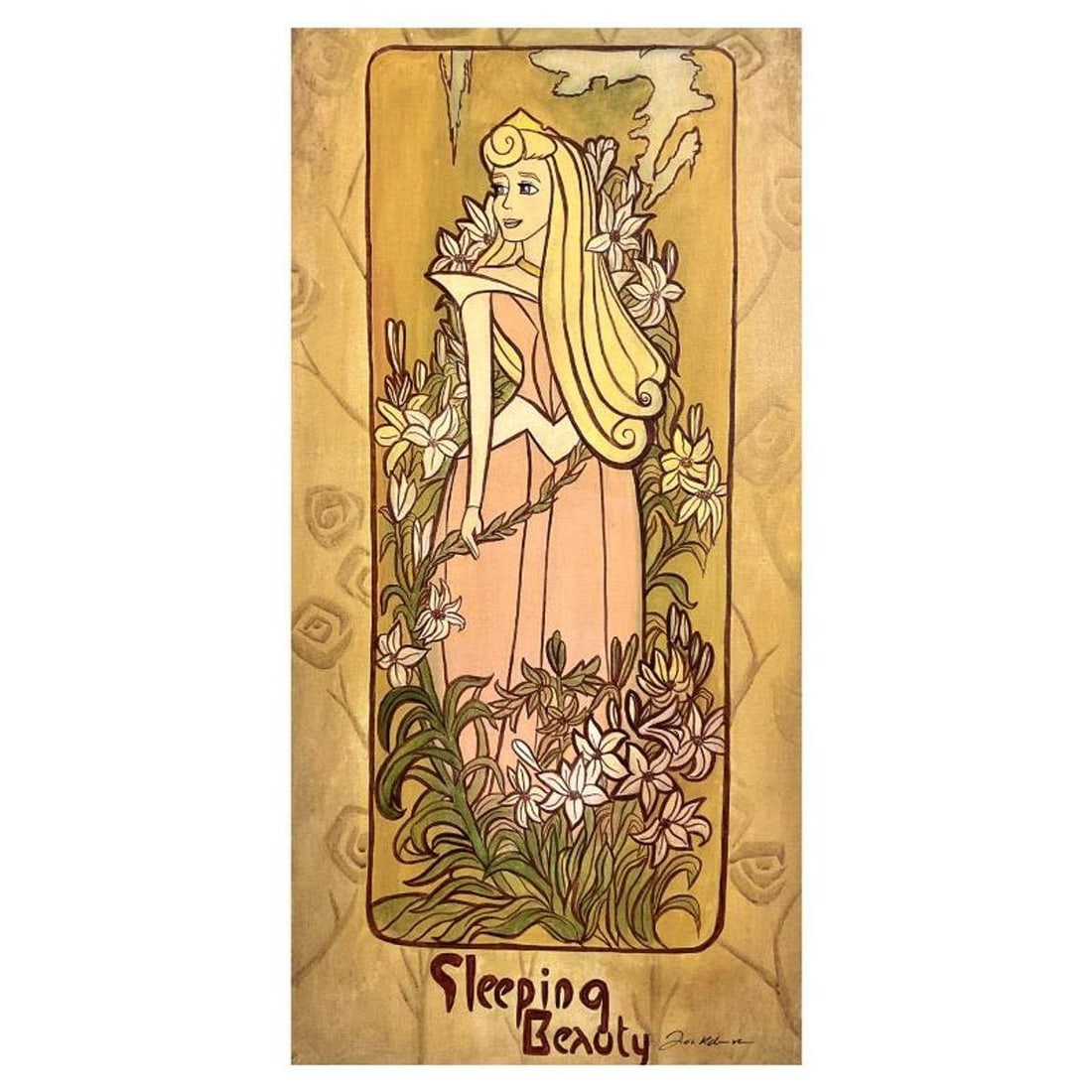 Tricia Buchanan-Benson, "Sleeping Beauty" Limited Edition on Canvas from Disney Fine Art, Numbered: Sleeping Beauty is a limited edition giclee on canvas by Tricia Buchanan-Benson, numbered and hand signed by the artist. This piece is licensed by Disney Fine Art. Includes Letter of Authenticity. Mea