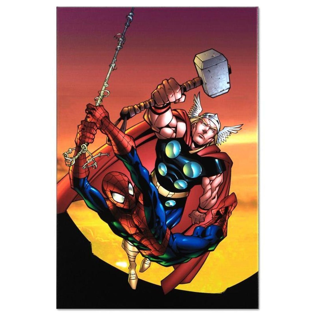 Marvel Comics "Marvel Age Spider-Man Team Up #4" Numbered Limited Edition Giclee on Canvas by Randy (1 of 1)