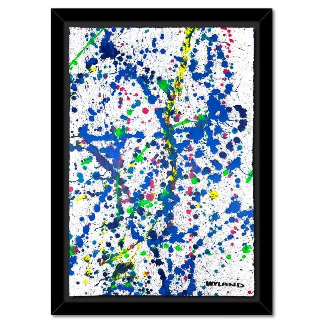 Wyland- Original Watercolor Painting on Deckle Edge Paper "Untitled": Artist: Wyland. Medium: Original Watercolor Painting on Deckle Edge Paper. Title: Untitled. Size: 40" x 26". Measures approx. 48" x 34" (framed). Signature: Hand signed. Certificate of Authenticity: I