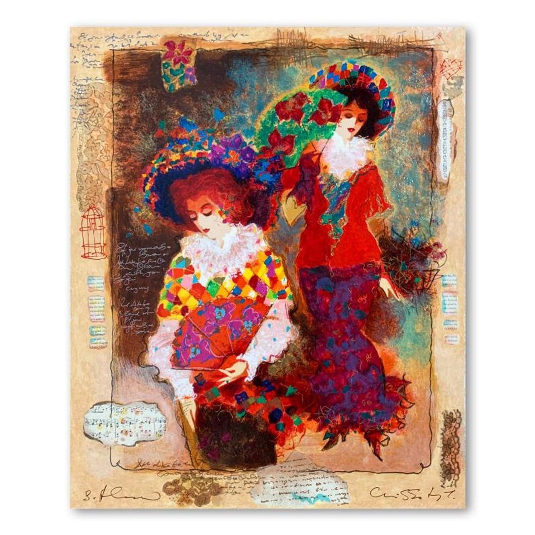 Alexander Galtchansky (1959-2008) and Tanya Wissotzky (1959-2006), Hand Signed Limited Edition: This is a limited edition serigraph on deckle edged paper by Alexander Galtchansky (1959-2008) and Tanya Wissotzky (1959-2006). It is numbered and hand signed and includes a letter of authenticity. Me