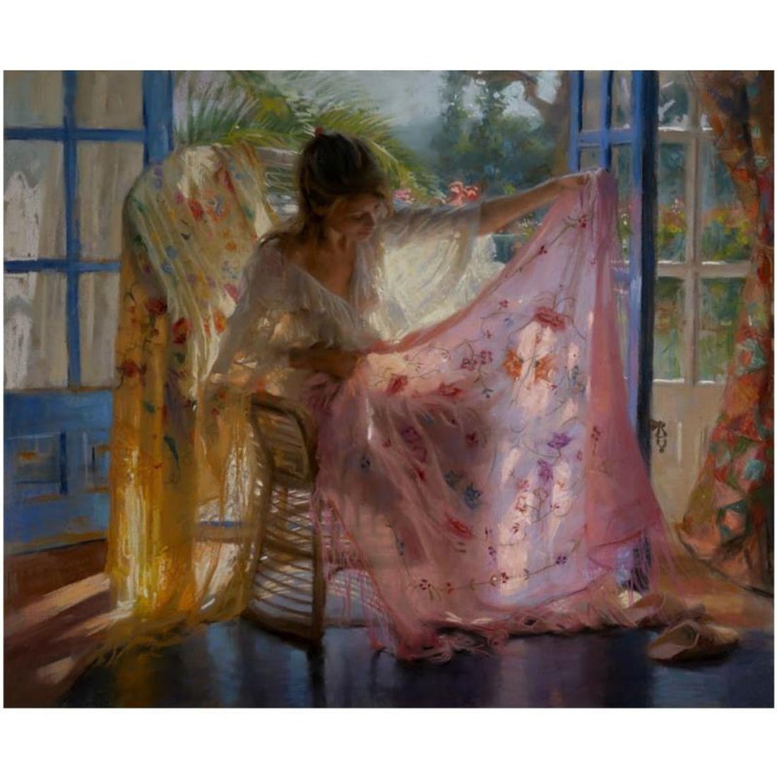 Vicente Romero, "Joy" Hand Signed Limited Edition Giclee on Canvas with Certificate of Authenticity.: Joy is a limited edition giclee on canvas by Vicente Romero. The piece is hand signed, numbered, and come with a certificate of authenticity. Measures approximately 22.5" x 28".