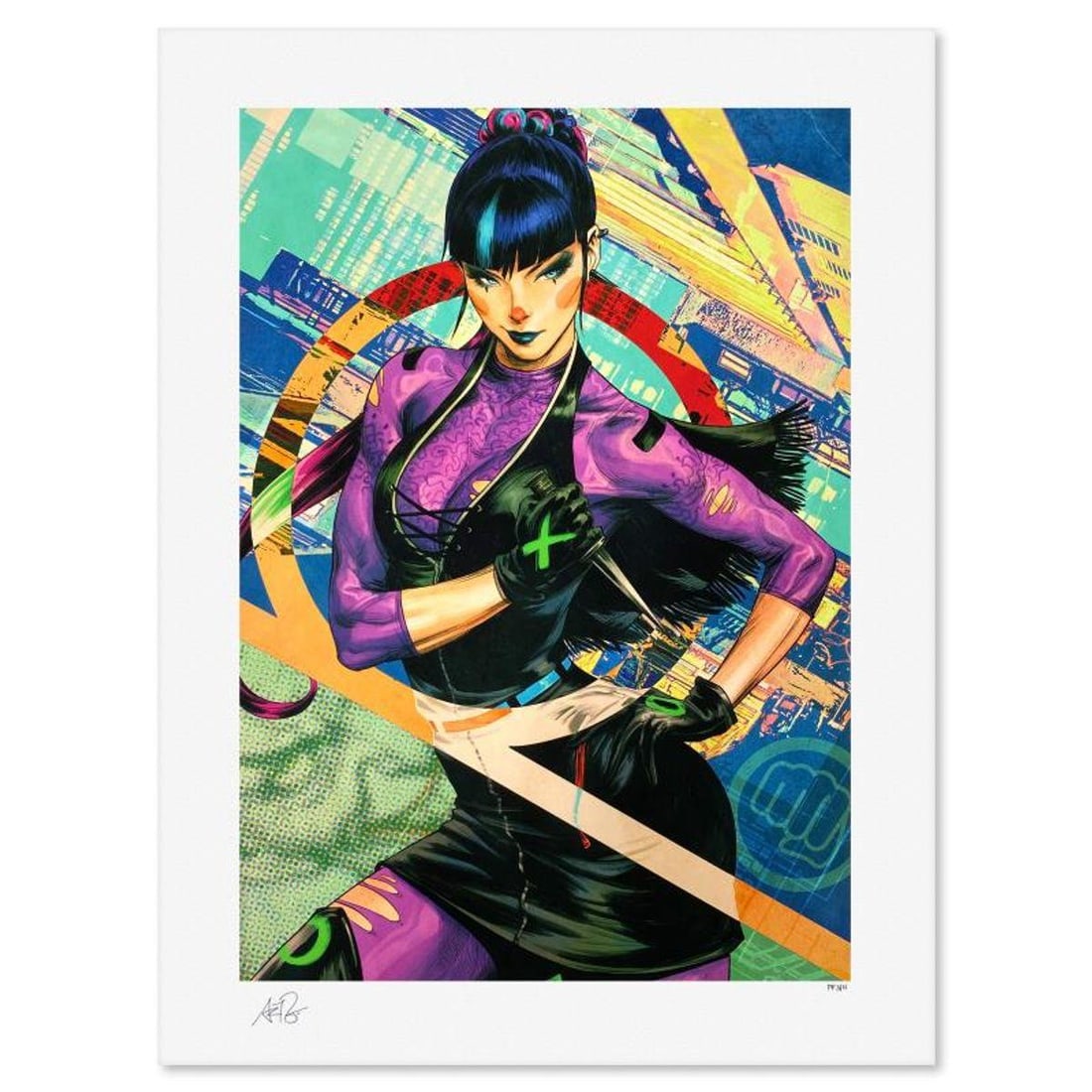 Stanley "Artgerm" Lau, "Punchline" Limited Edition, PP Numbered 3/4 and Signed with Letter of: Punchline is a limited edition giclee on paper by Stanley "Artgerm" Lau, PP numbered 3/4 and bearing the authorized signature of the artist. Includes Letter of Authenticity. Measures approx. 24" x