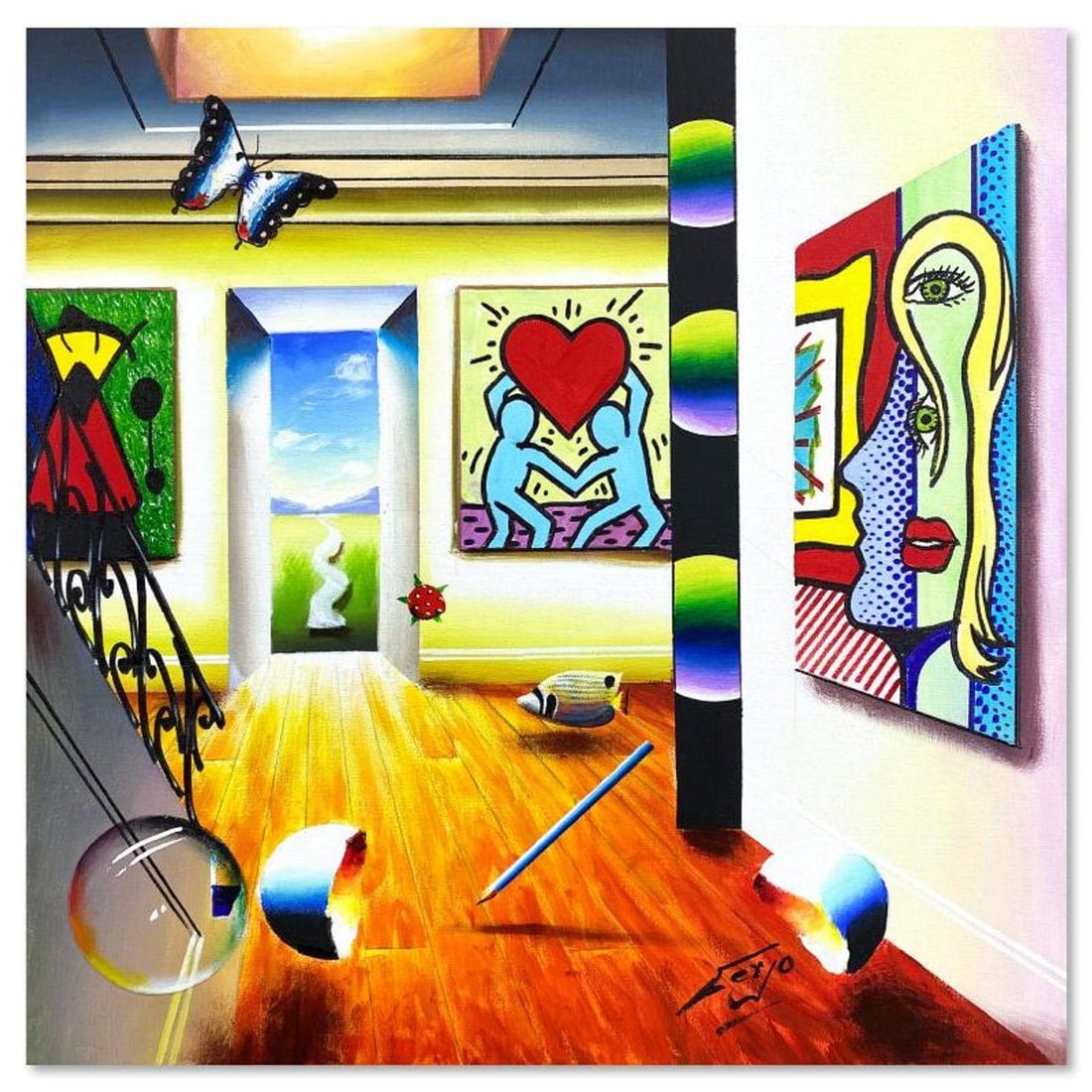 Ferjo, Original Oil Painting on Canvas, Hand Signed with Letter of Authenticity (1 of 2)