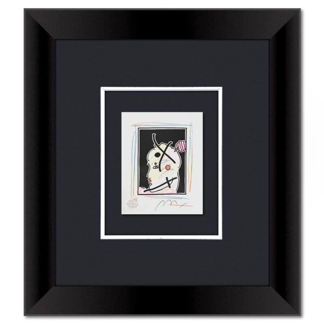 Peter Max, Framed One-of-a-Kind Mixed Media, Hand Signed with Registration Number Certifying (1 of 2)