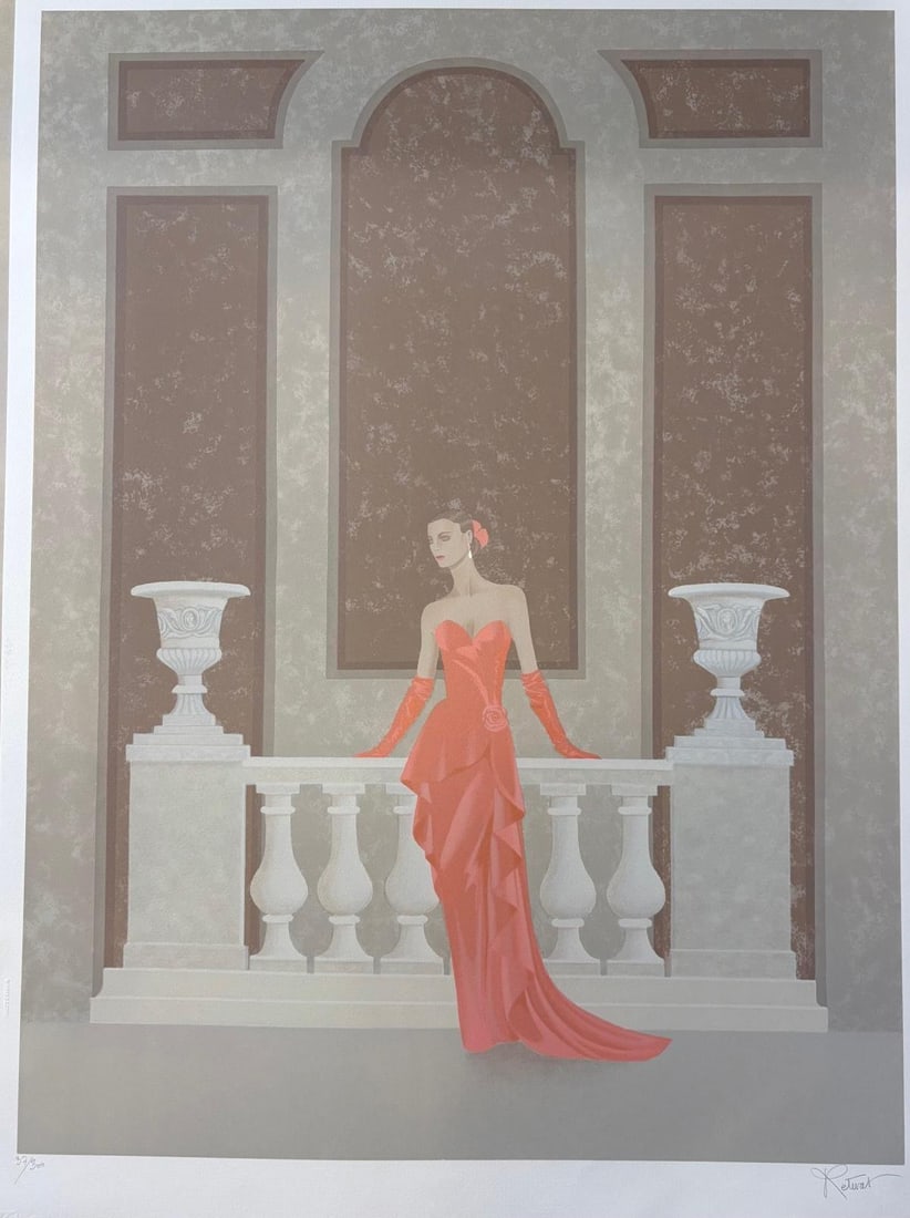 Ane Retivat- Limited Edition Lithograph on paper: Artist: Ane Retivat. Medium: Limited Edition Lithograph on paper. Size: 30" x 40". Signature: Signed and numbered. Reference#: 86437.