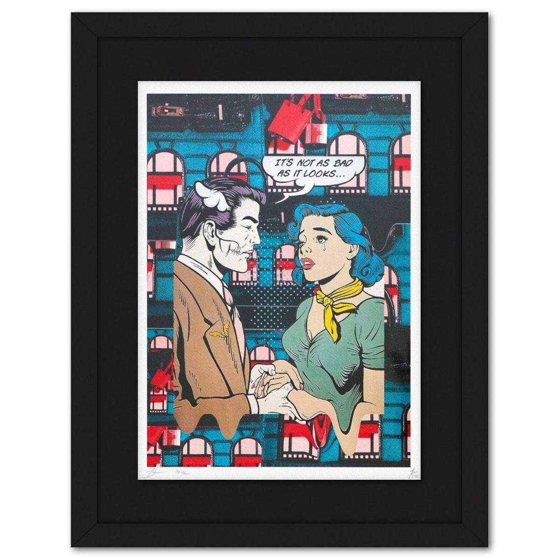 Death NYC- Fine art Print: Artist: Death NYC. Medium: Fine art Print. Size: 17.5" x 12". Measures approx. 24" x 18.5" (framed). Signature: Hand signed and numbered. Certificate of Authenticity: Is included. Additional: Paper: F