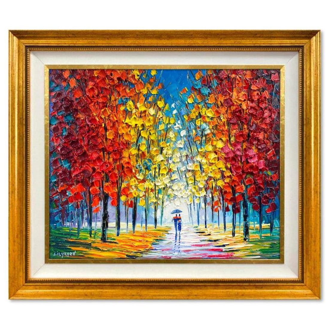 Slava Ilyayev, Framed Original Oil Painting on Canvas, Hand Signed with Letter of Authenticity.: This is an original oil painting on canvas by Slava Ilyayev, hand signed by the artist. This piece comes custom framed. Includes Letter of Authenticity. Measures approx. 26.5" x 30.5" (frame), 19.5" x