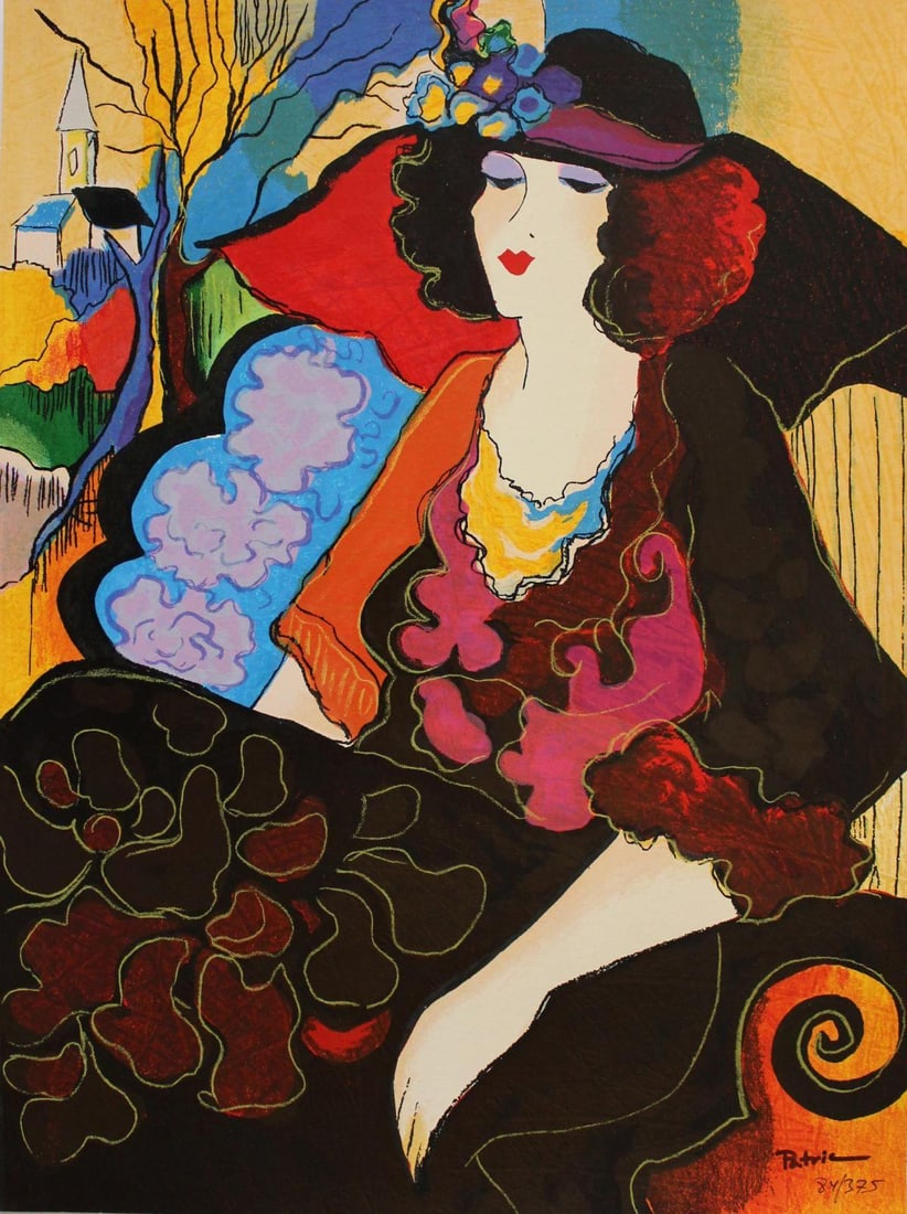 Patricia Govezensky- Original Serigraph on Paper "Elizabeth": Artist: Patricia Govezensky. Medium: Original Serigraph on Paper. Title: Elizabeth. Size: 19.5" x 14.5". Signature: Hand Signed by the Artist. Certificate of Authenticity: From the publisher.