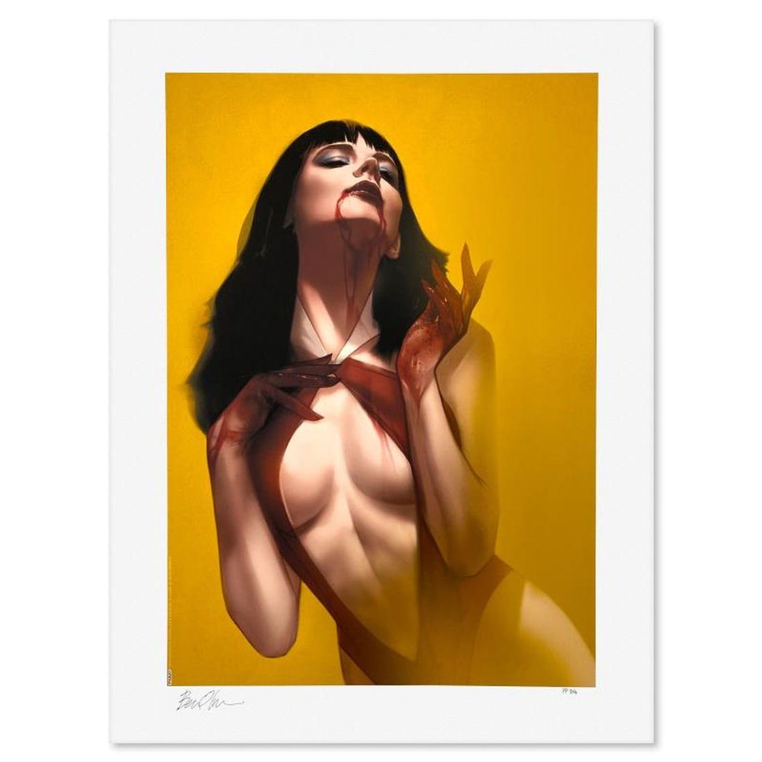 Ben Oliver, "Vengeance of Vampirella" Limited Edition, PP Numbered 3/4 and Signed with Letter of: Vengeance of Vampirella is a limited edition giclee on paper by Ben Oliver, PP numbered 3/4 and bearing the authorized signature of the artist. Includes Letter of Authenticity. Measures approx. 24" x